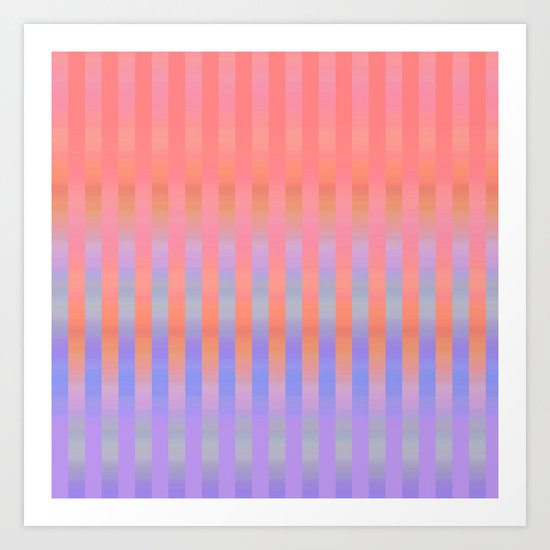 Oh So Stripy Art Print