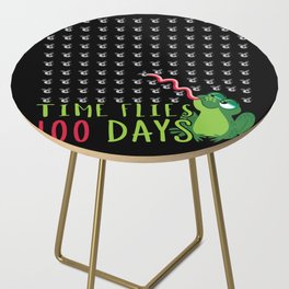 Days Of School 100th Day Flies Frog Side Table