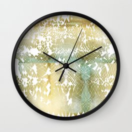 Fractured Gold Wall Clock