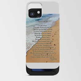 Footprints in The Sand iPhone Card Case