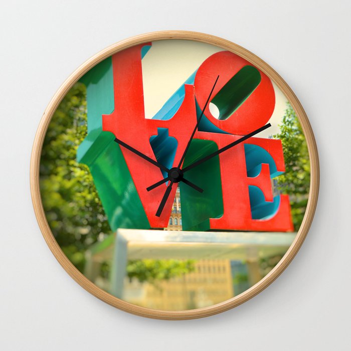 Philadelphia Love Wall Clock