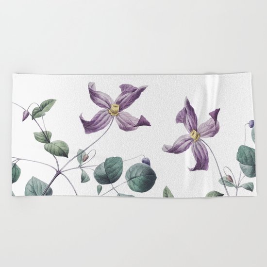 Vintage botanic II Beach Towel