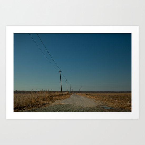 Road to the Bridge to Nowhere, Stafford, NJ Art Print
