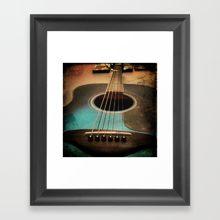 Midnight Strum Framed Art Print