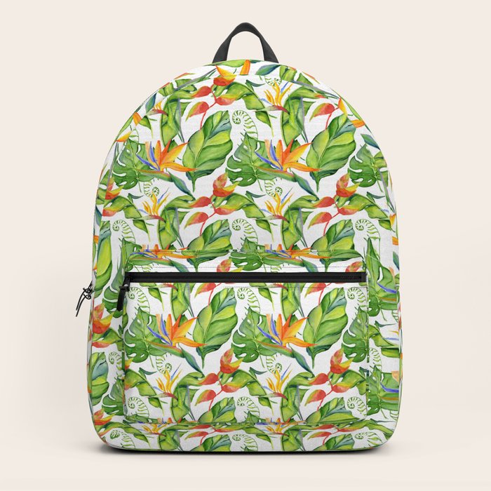 hawaiian flower backpack