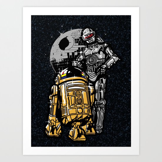 Daft Droids Art Print