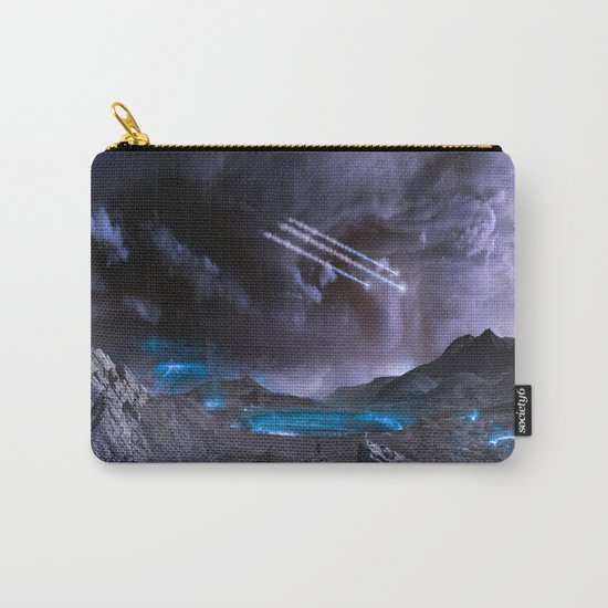 Extraterrestrial Landscape : Galaxy Planet Carry-All Pouch