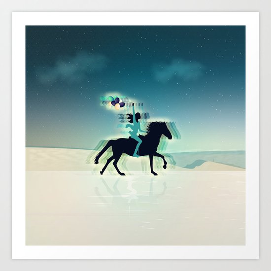 Joy Of Being Free Art Print