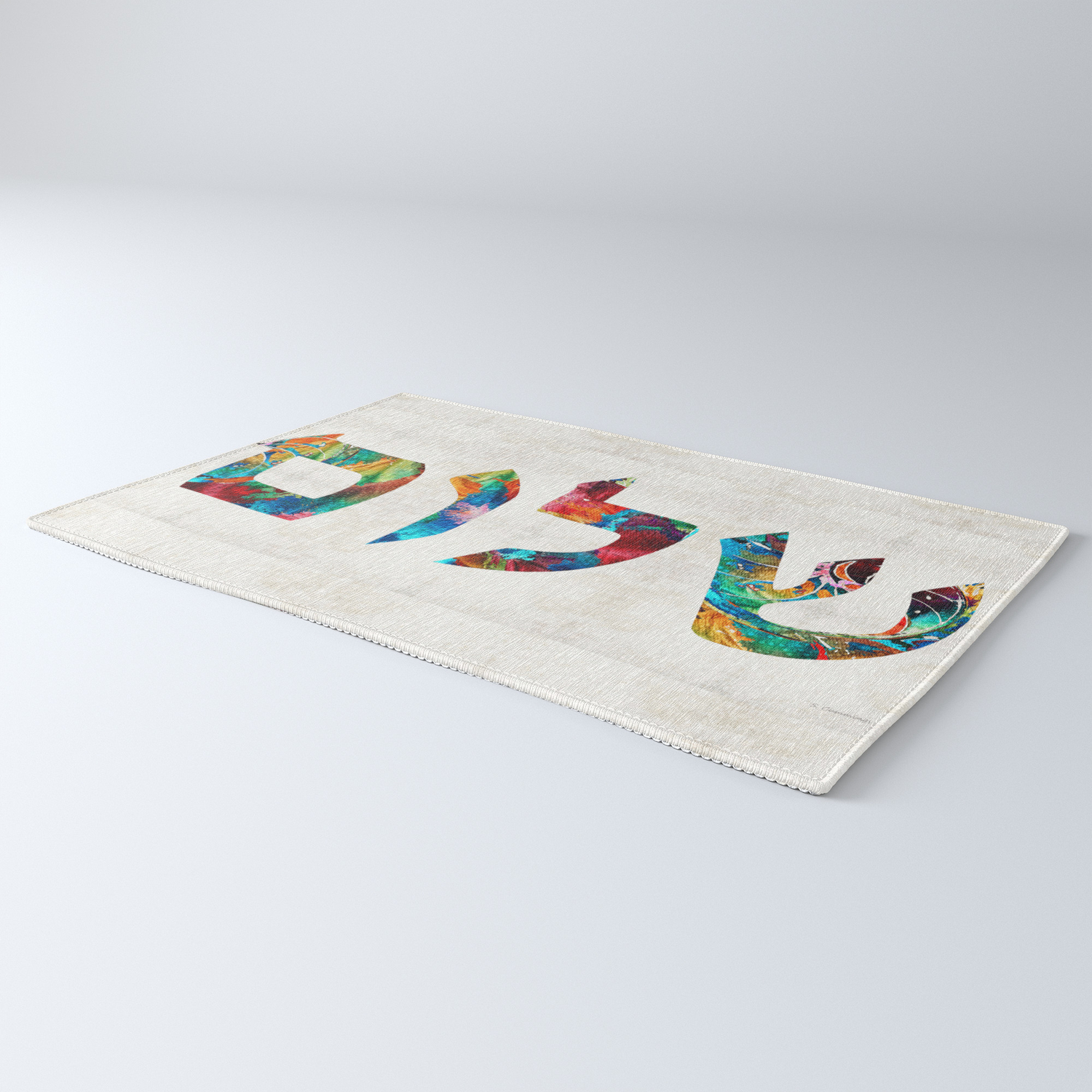 Shalom 20 Jewish Hebrew Peace Letters Rug By Sharoncummings Society6
