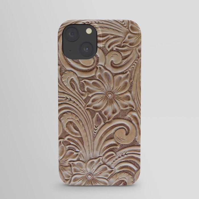 Western Tooled Leather iPhone Case