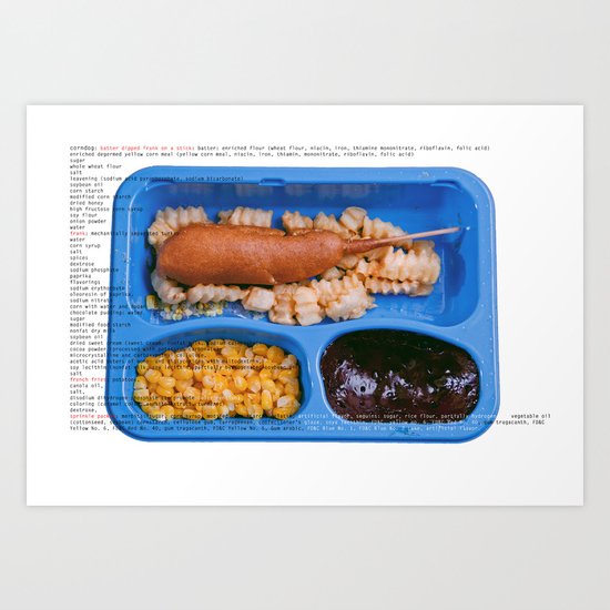 All American Ingredients - Carnival Corn Dog Art Print