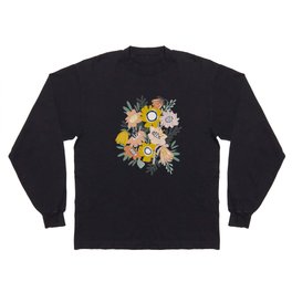 Cozy collection: mix and match happy florals Green love Long Sleeve T-shirt