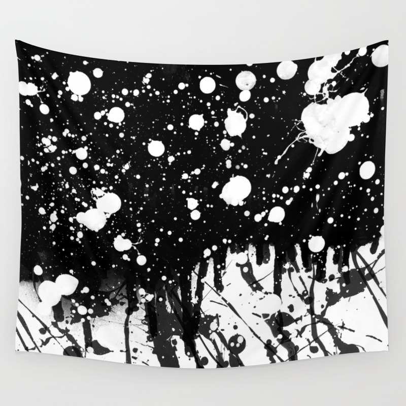 black splatter paint wall black splatter paint wall