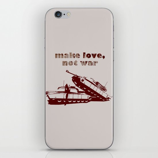 Make love, not war! iPhone & iPod Skin