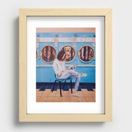 Laundry Day Blues Recessed Framed Print