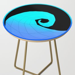 Stylized Wave Side Table