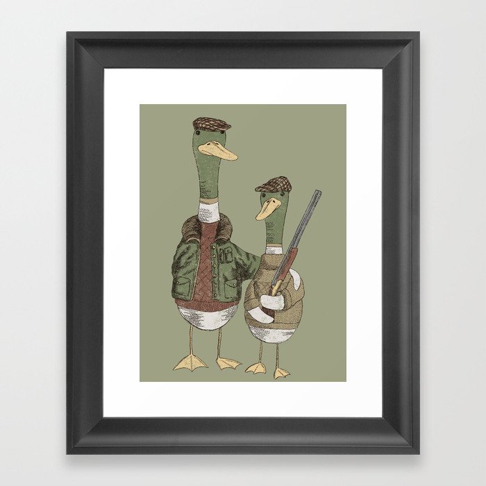 Hunting Ducks Framed Art Print
