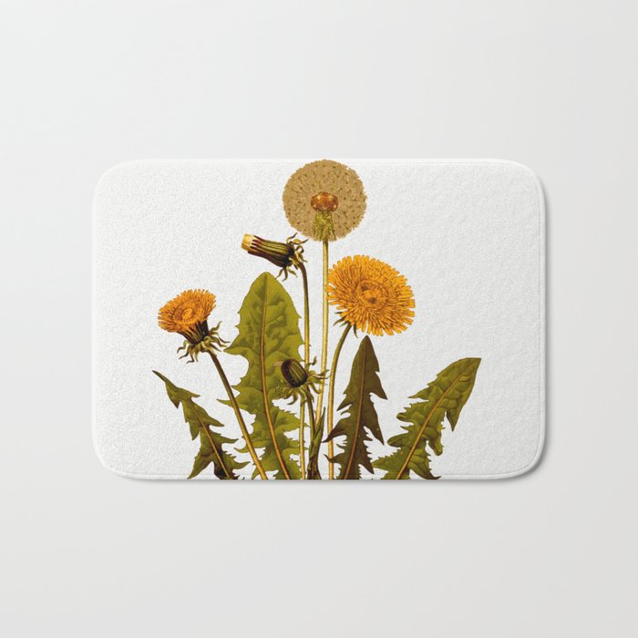 Botanical Dandelions Bath Mat