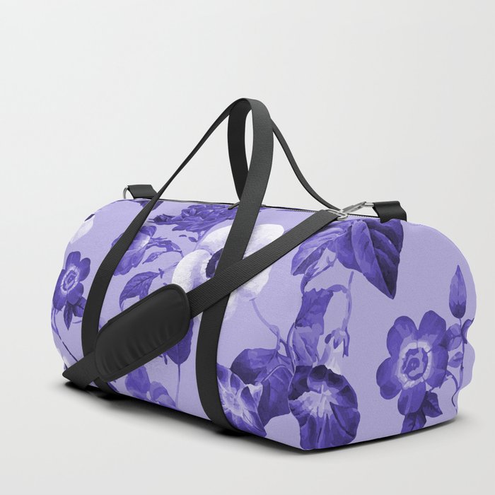 Violet posy floral botanical Duffle Bag