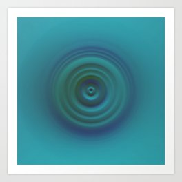 Turquoise circle Art Print