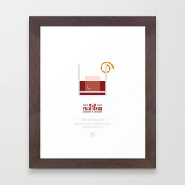 Framed Prints By Type Tails Co Society6 Old Fashioned Tail Recipe Art Print White Framed