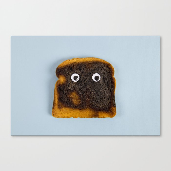 Bread burned Canvas Print