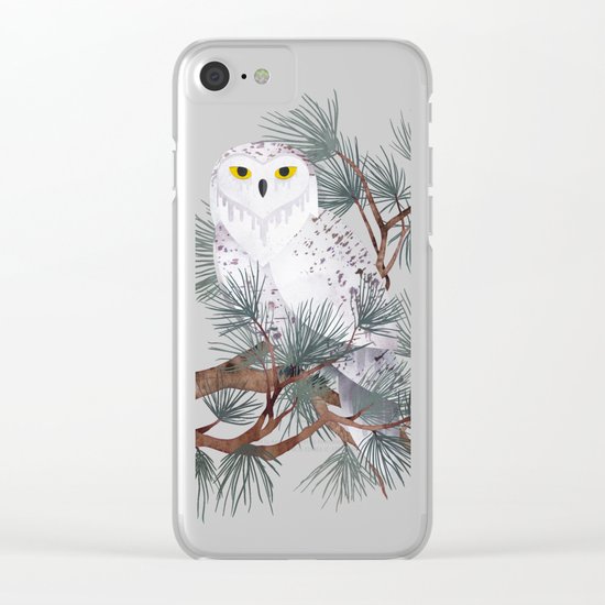 Snowy Clear iPhone Case