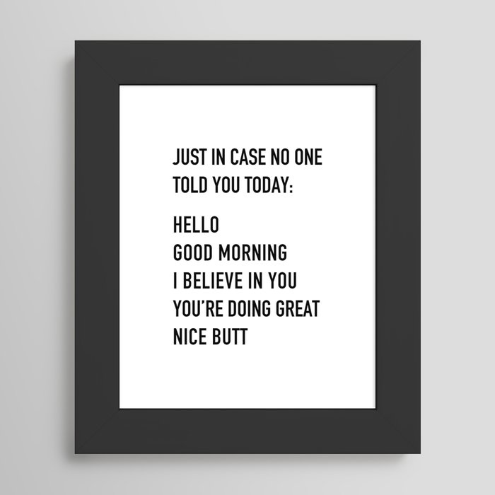 Framed Art Print