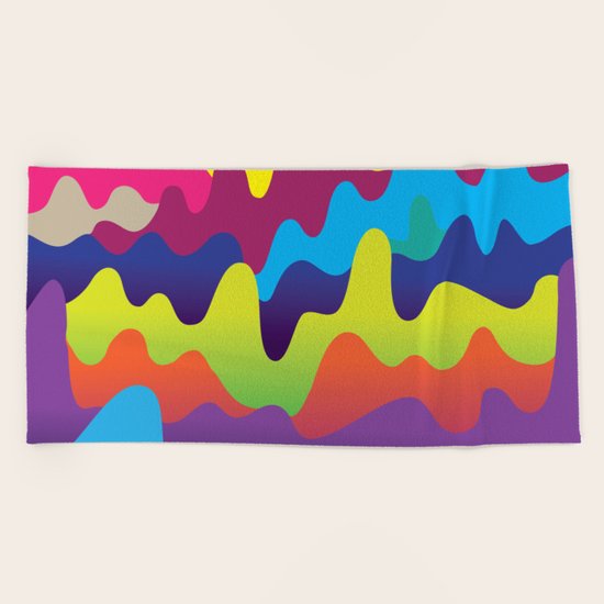 Waves Beach Towel