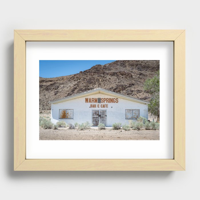 Warm Springs Bar and Cafe, Nevada  Recessed Framed Print