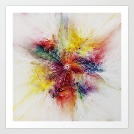 Colorful Flower abstract 2016 Art Print