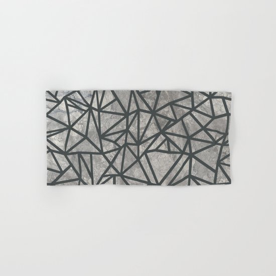 Ab Marb Grey 2 Hand & Bath Towel