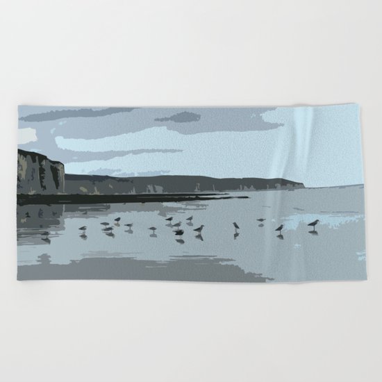 seagulls Beach Towel