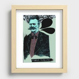 Friedrich Nietzsche: The Man, The Myth, the Moustache Recessed Framed Print