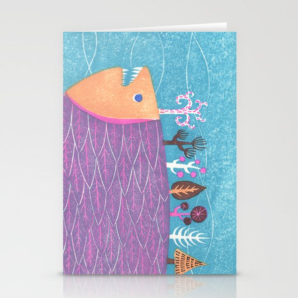Fish Forest Stationery Cards