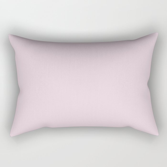 Pretty in Pastel Pink Solid Color - All Colour - Single Shade Pairs w/ Teaberry SW 6561 Rectangular Pillow