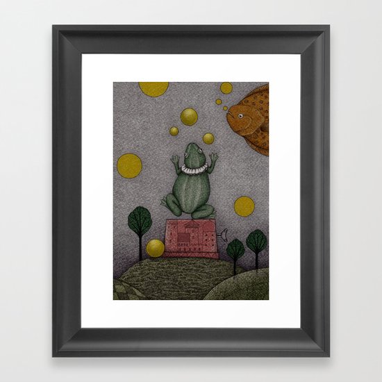 Frogking (2) Framed Art Print