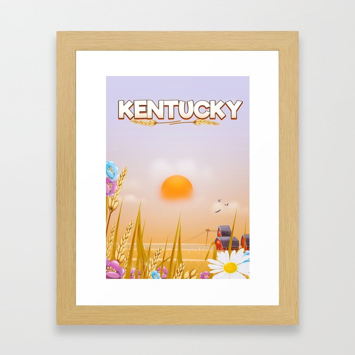 Kentucky great egg yolk in the sky. Framed Art Print