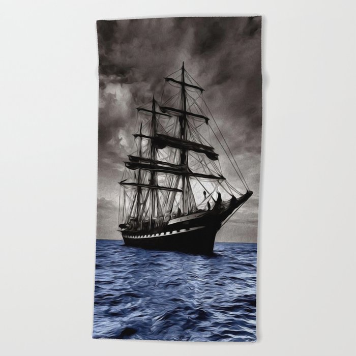 Black Sails Beach Towel