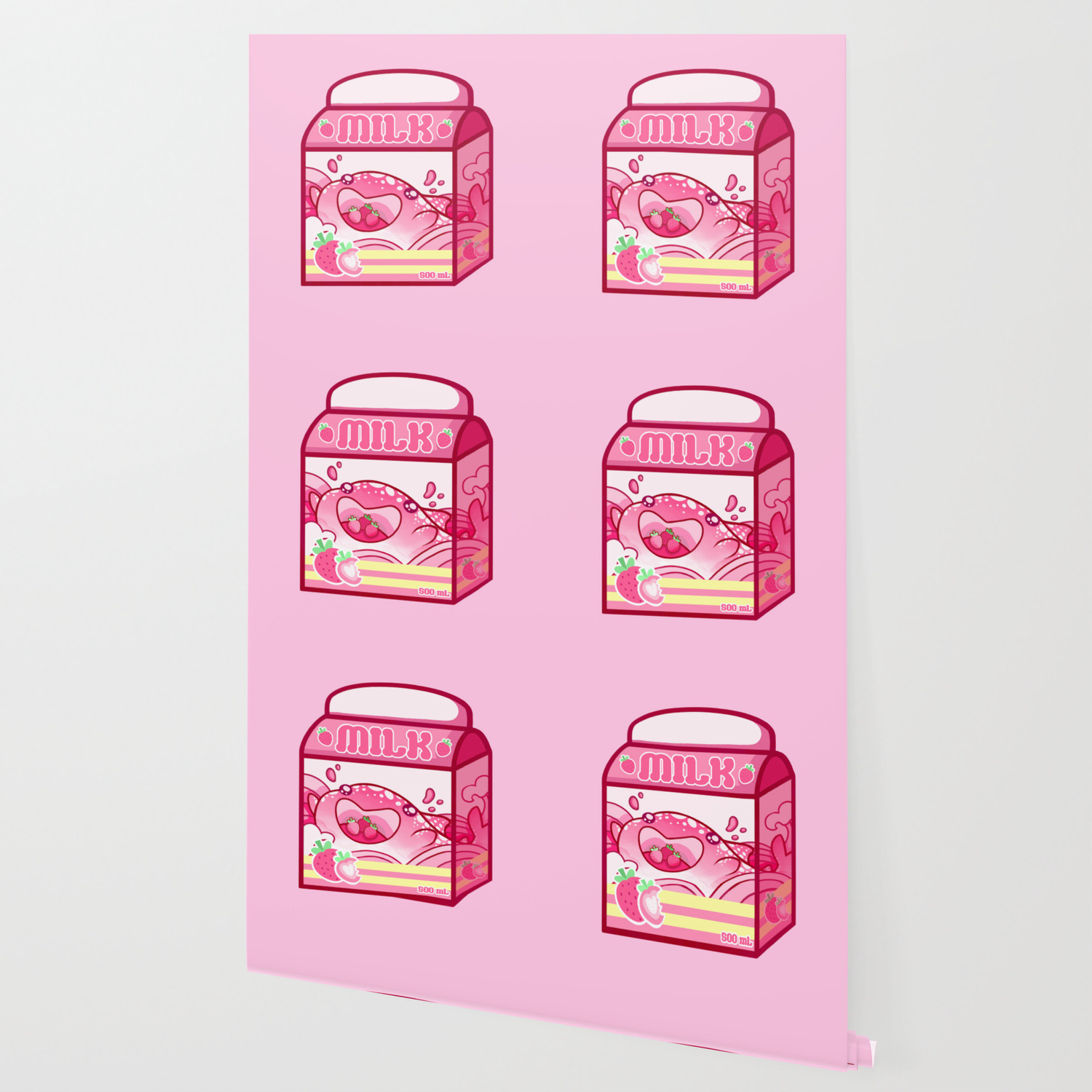 Strawberry Milk Wallpaper By Sharksndonuts Society6