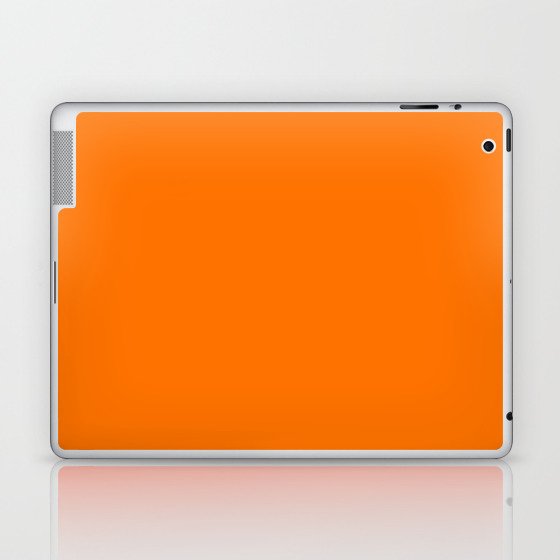 Bright Neon Orange Russet 2018 Fall Winter Color Trends Laptop & iPad Skin