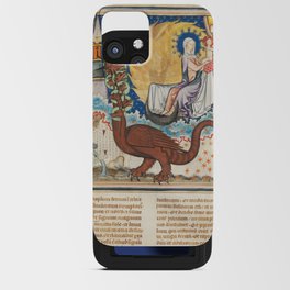 Medieval monsters vintage art iPhone Card Case