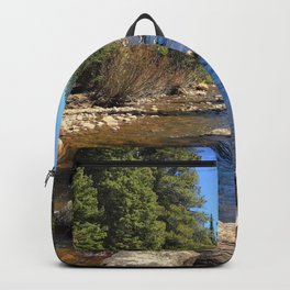 Watercolor Landscape, Ouzel Falls Trail 01, RMNP, Colorado Backpack
