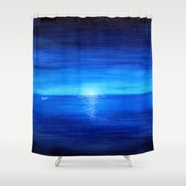 Watercolor Blue Shower Curtains Society6