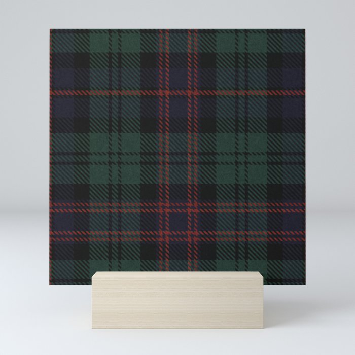 Hannibal Will Graham Yakimo Green, Blue and Red Plaid Mini Art Print