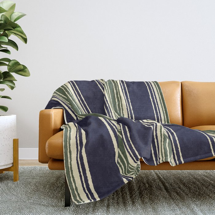 Green blue throw clearance blanket