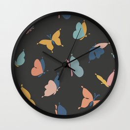 Colorful butterflies  Wall Clock