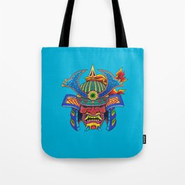 Psychedelic Samurai Tote Bag