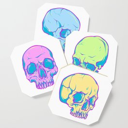 Colored skulls Coaster