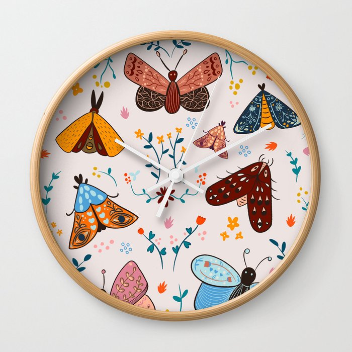 Butterfly Garden Wall Clock